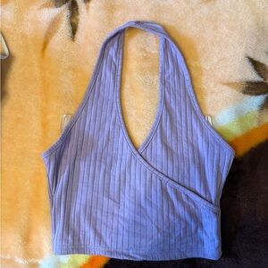 SHEIN Purple Ribbed Tank Top